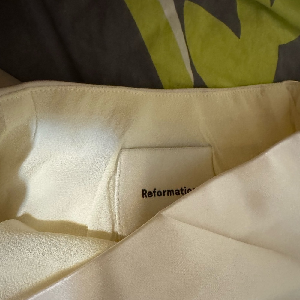 New Reformation Bella Maxi Skirt Fior Di Latte Cream - Picture 5 of 6